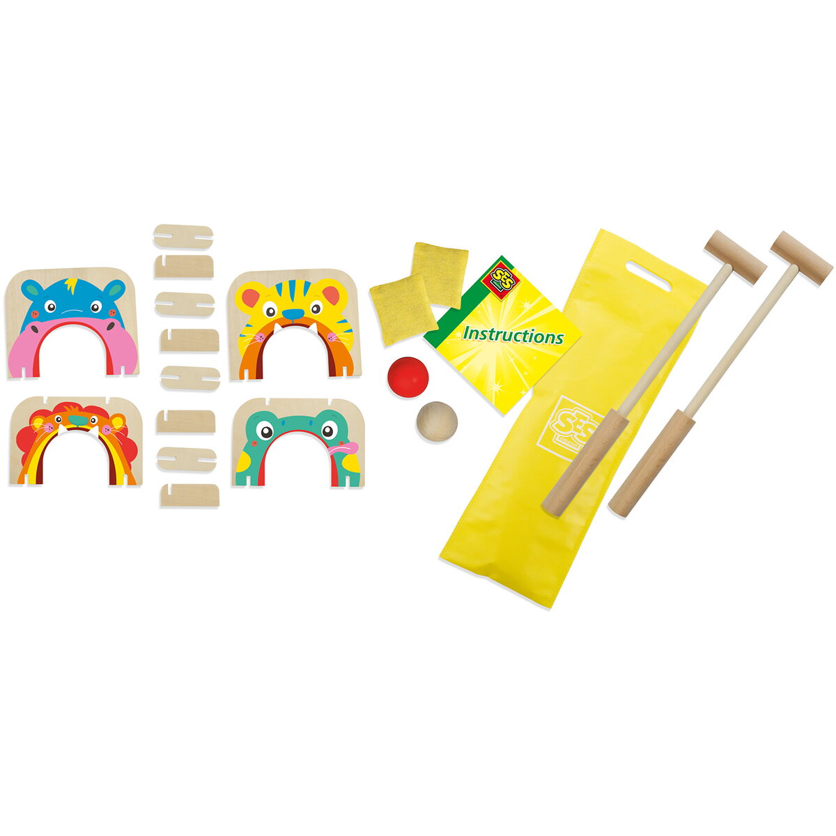 Jucarie Creativa Joc de petrecere - Crochet si arunca saci 2 in 1