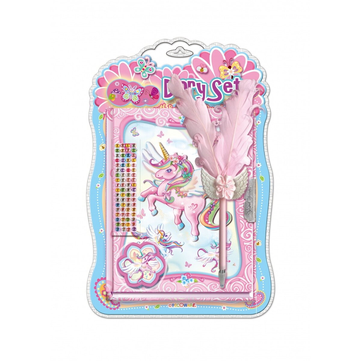 Jucarie creativa Jurnal cu stilou Pecoware - Unicorn