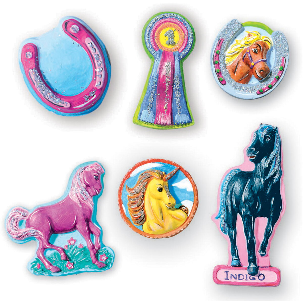 Jucarie Creativa mulaj si pictura - Cai fantezie