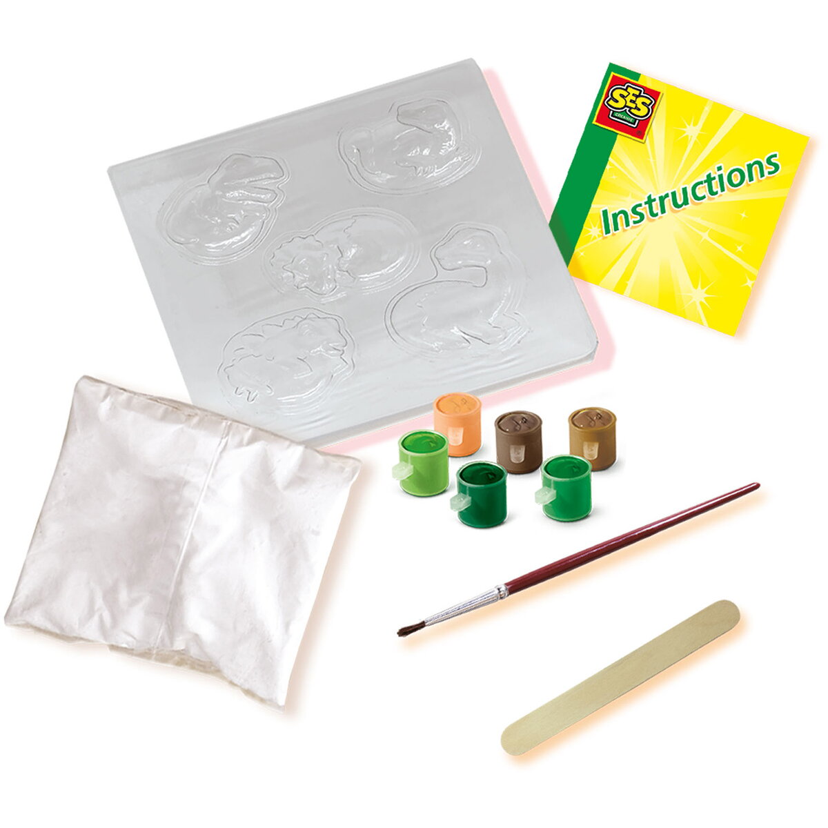 Jucarie Creativa mulaj si pictura - Dinozauri pui in oua