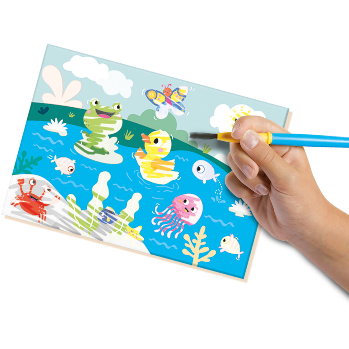 Jucarie Creativa My first - Coloreaza cu apa animale ascunse