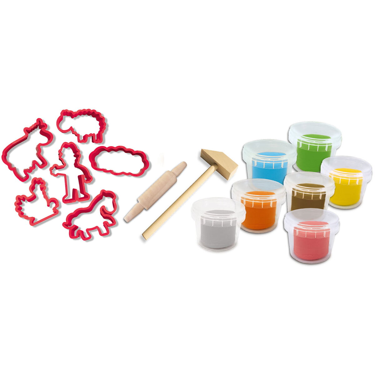 Jucarie Creativa My first - Mega set de plastilina cu unelte