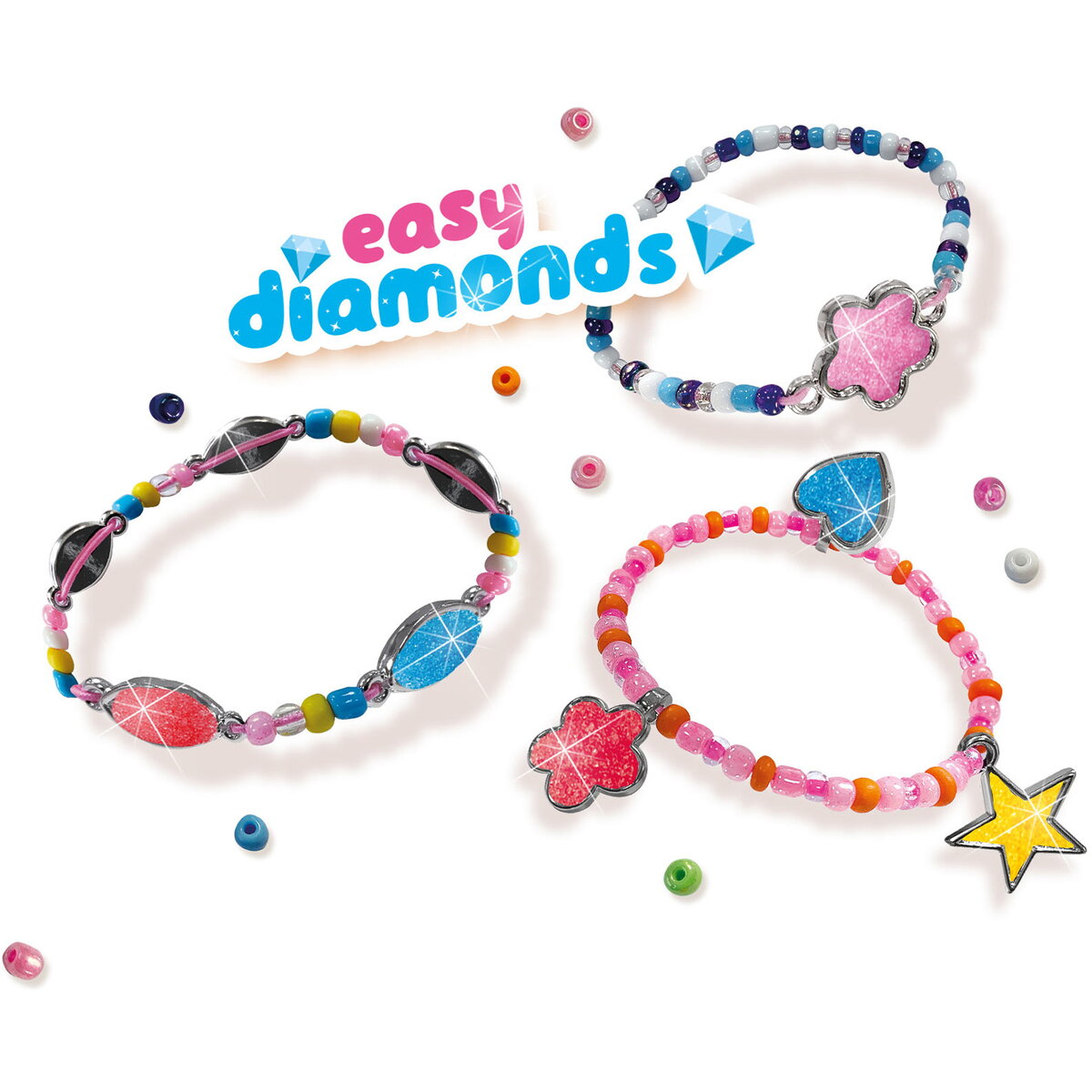 Jucarie Creativa pentru copii - - Bratari cu margele si diamante