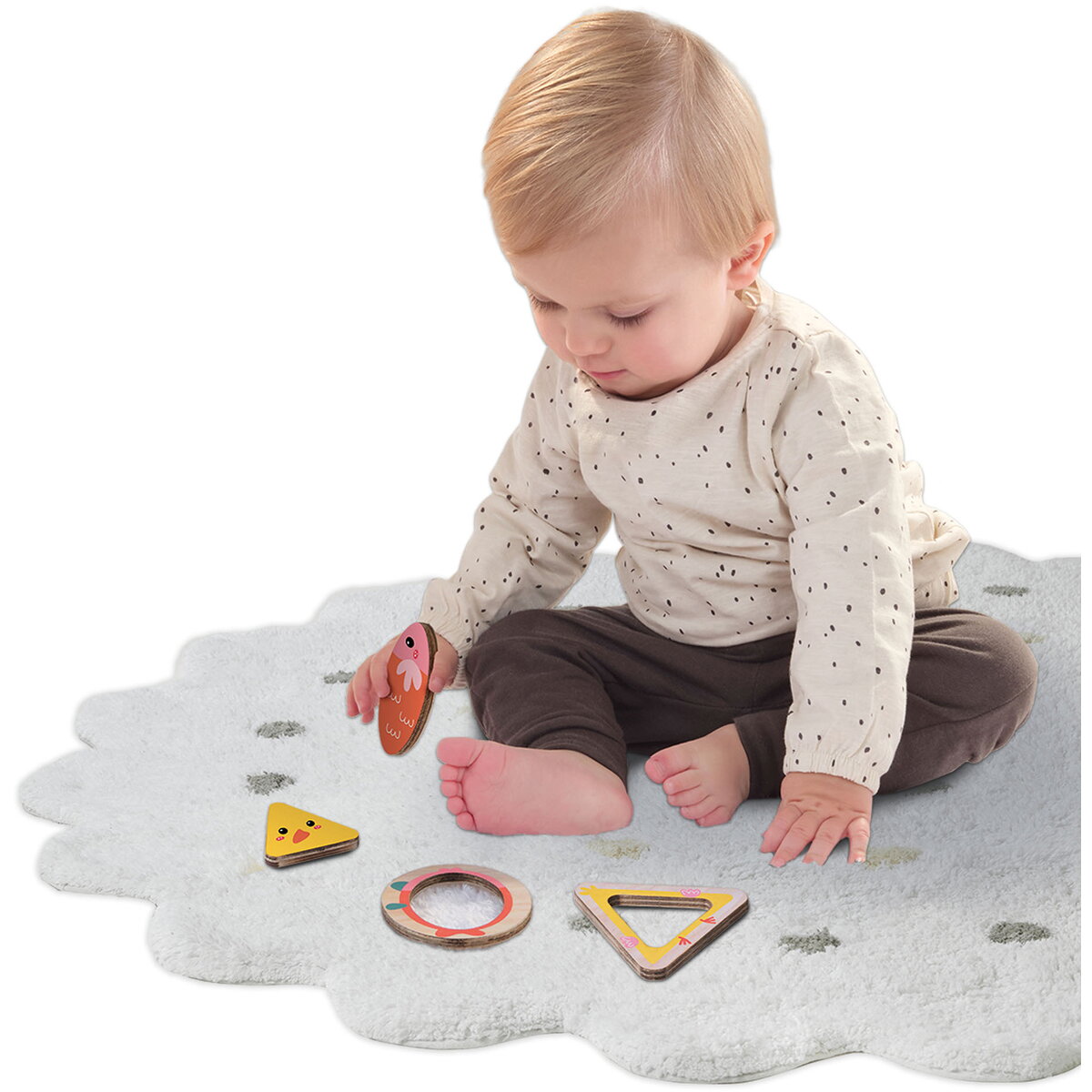 Jucarie Creativa Puzzle din lemn - Doua forme