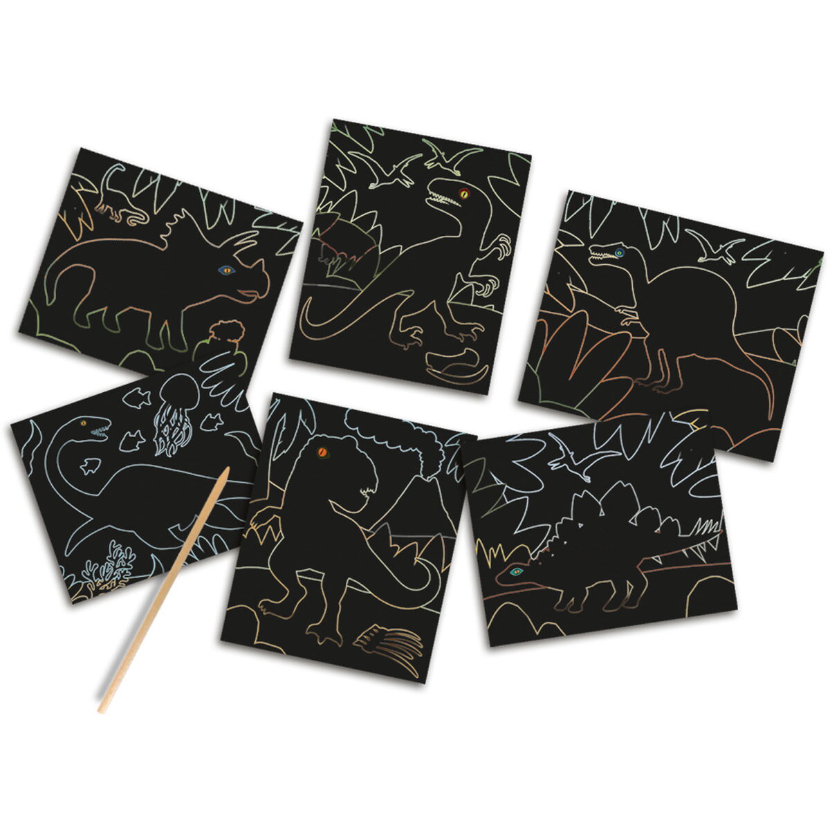 Jucarie Creativa Razuieste Dinozauri Glow-in-the-Dark