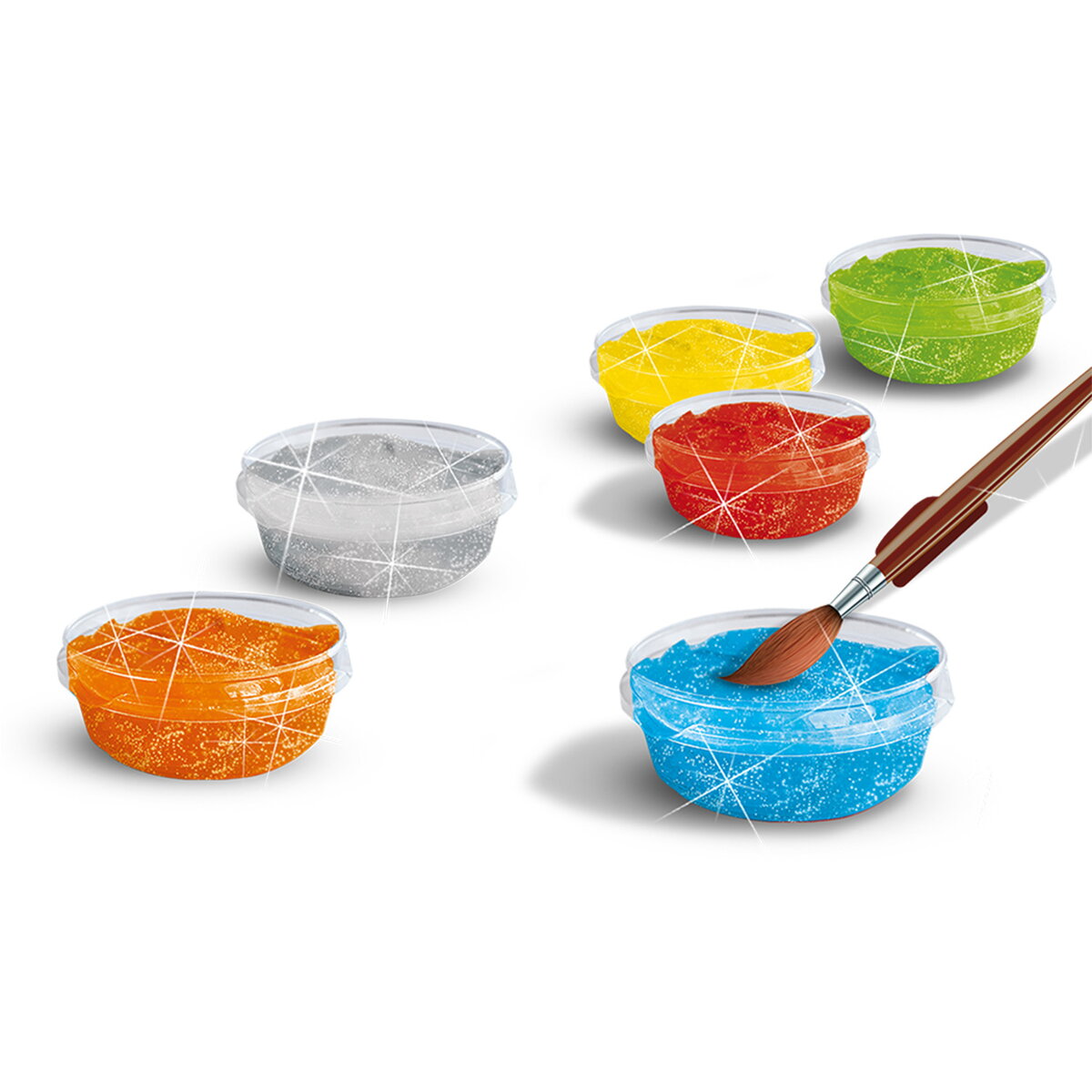 Jucarie Creativa Set acuarele pasta glitter (guasa)