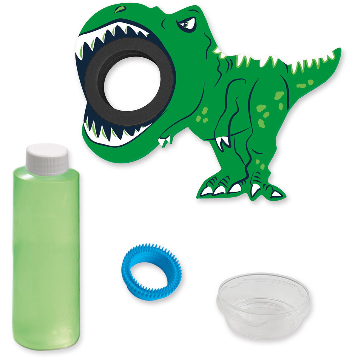 Jucarie Creativa Set baloane de sapun cu jucarie in forma de dinozaur