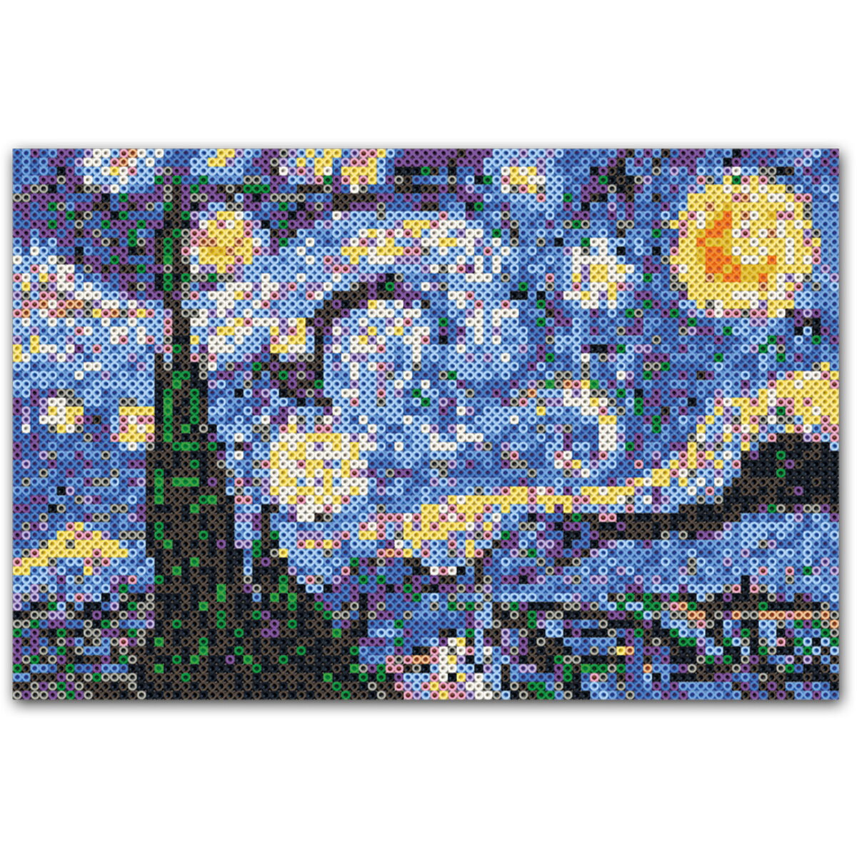 Jucarie Creativa Set margele de calcat Beedz Art - Noapte instelata de Van Gogh