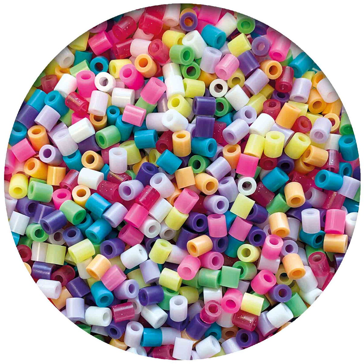 Jucarie Creativa Set margele de calcat culori trendy Beedz, in galeata 9000 bucati