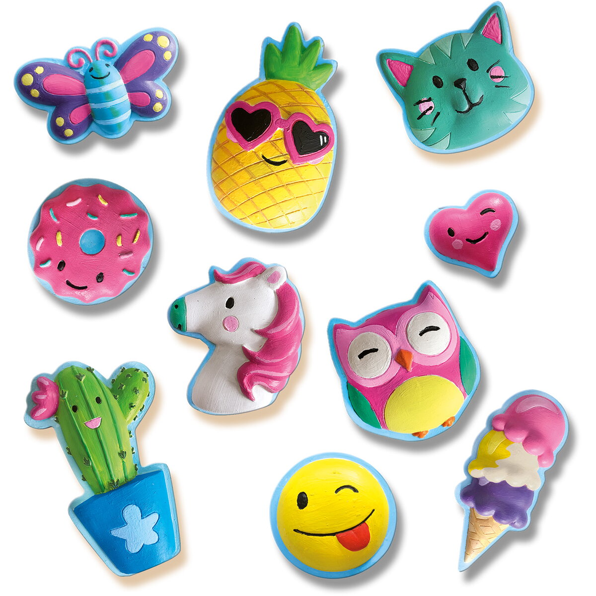 Jucarie Creativa Set pentru copii de mulaj si pictura cu figurine colorate