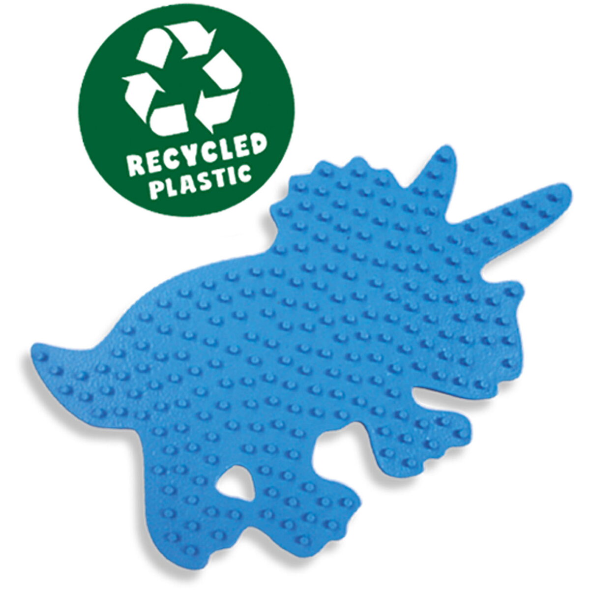 Jucarie Creativa Set placi pentru margelele de calcat Green Beedz - Triceraptos