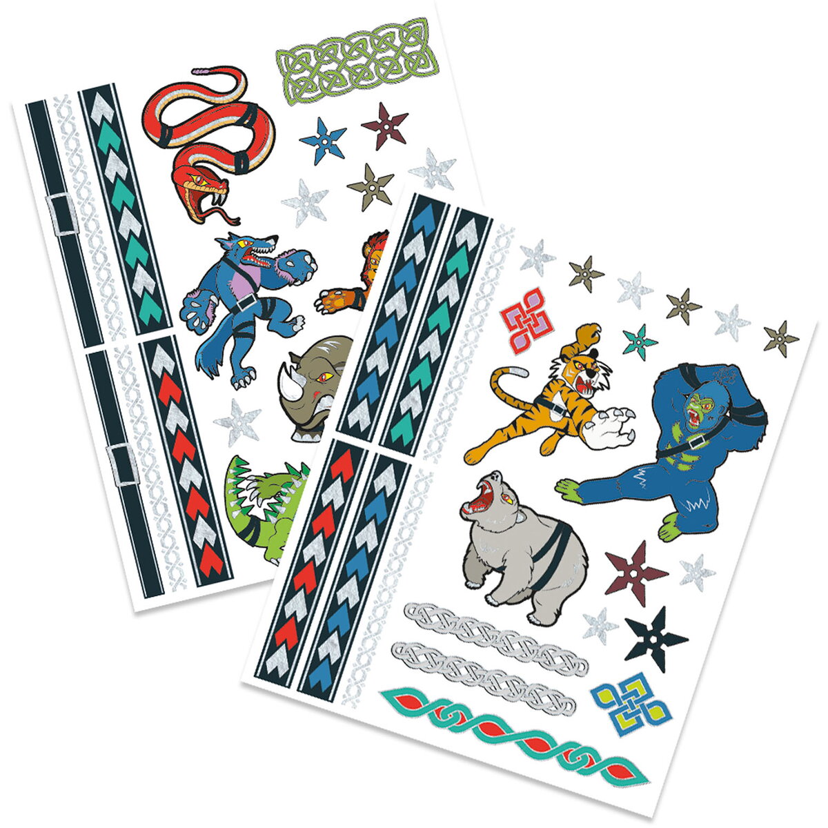 Jucarie Creativa Tatuaje de jucarie pentru copii - Animale luptatoare