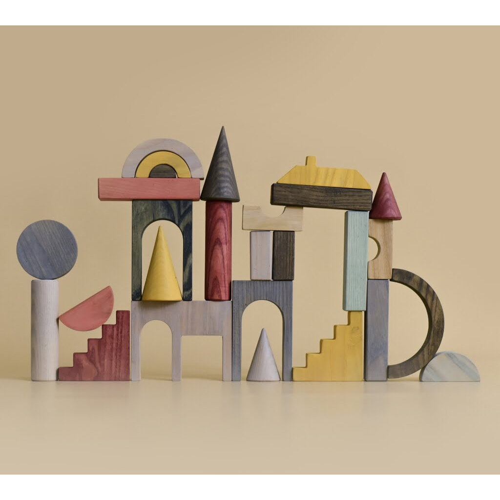 Jucarie din lemn - Blocuri arhitecturale
