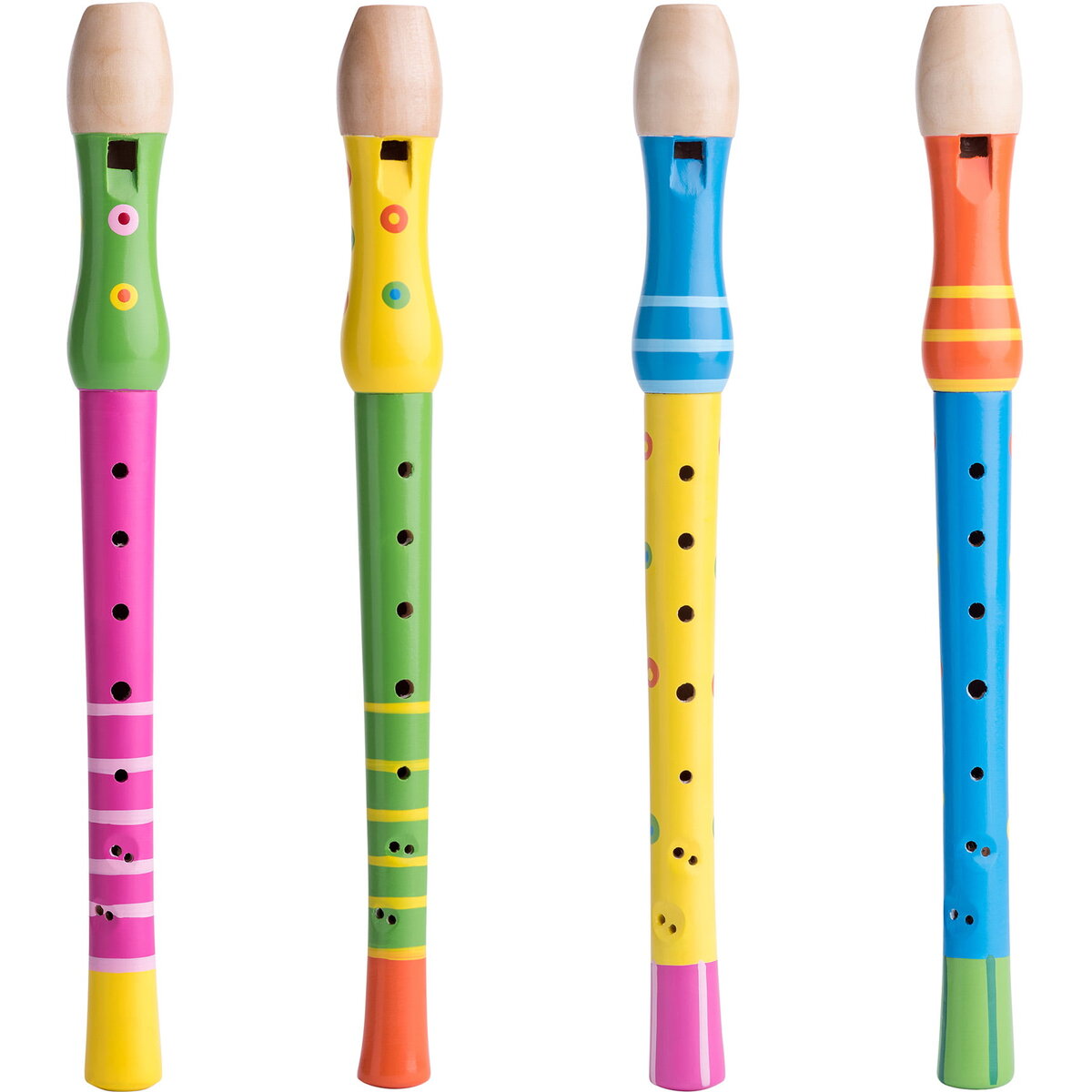 Jucarie Educationala Jucarie din lemn - Flaut colorat