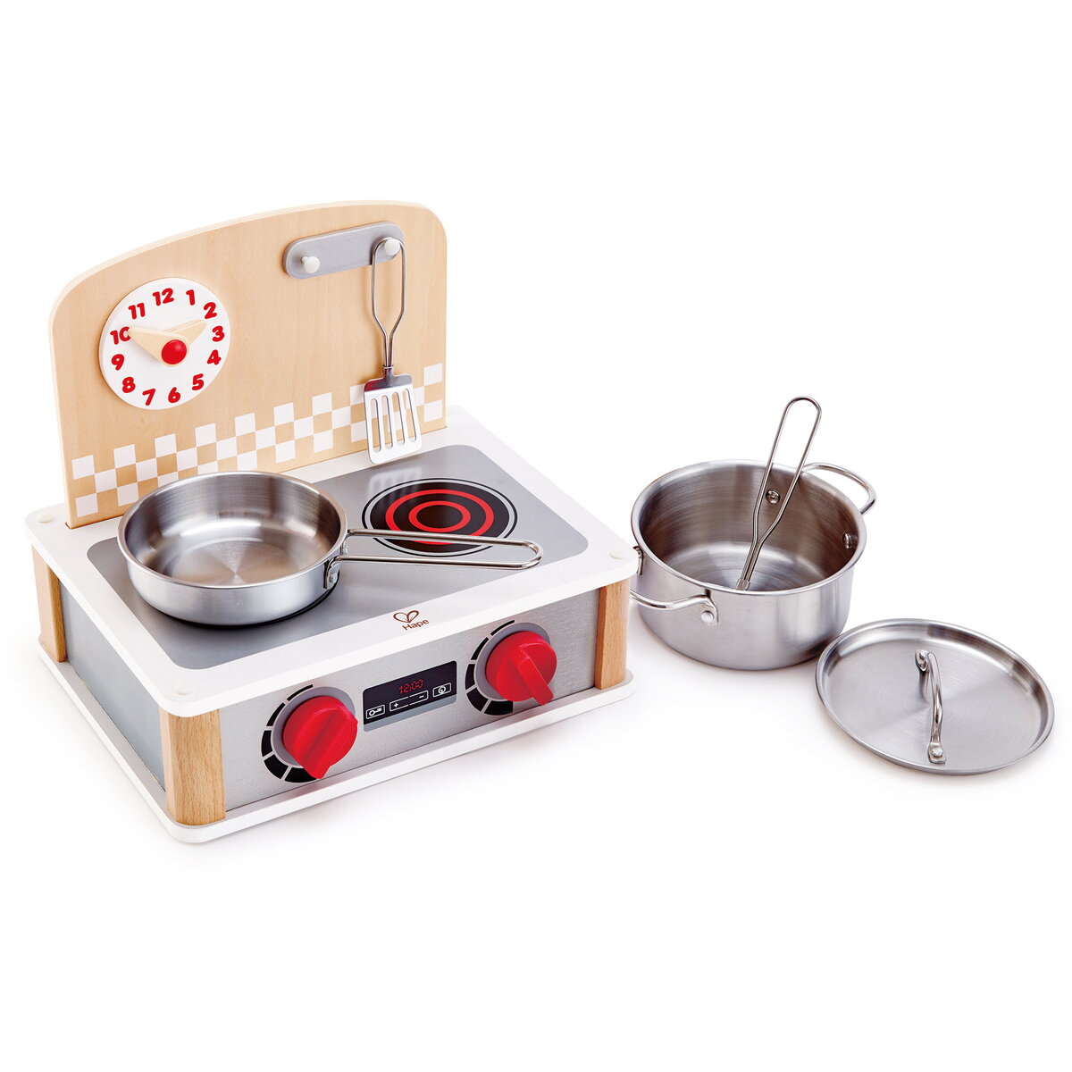 Jucarie Educationala Jucarie din lemn - Mini aragaz si ustensile