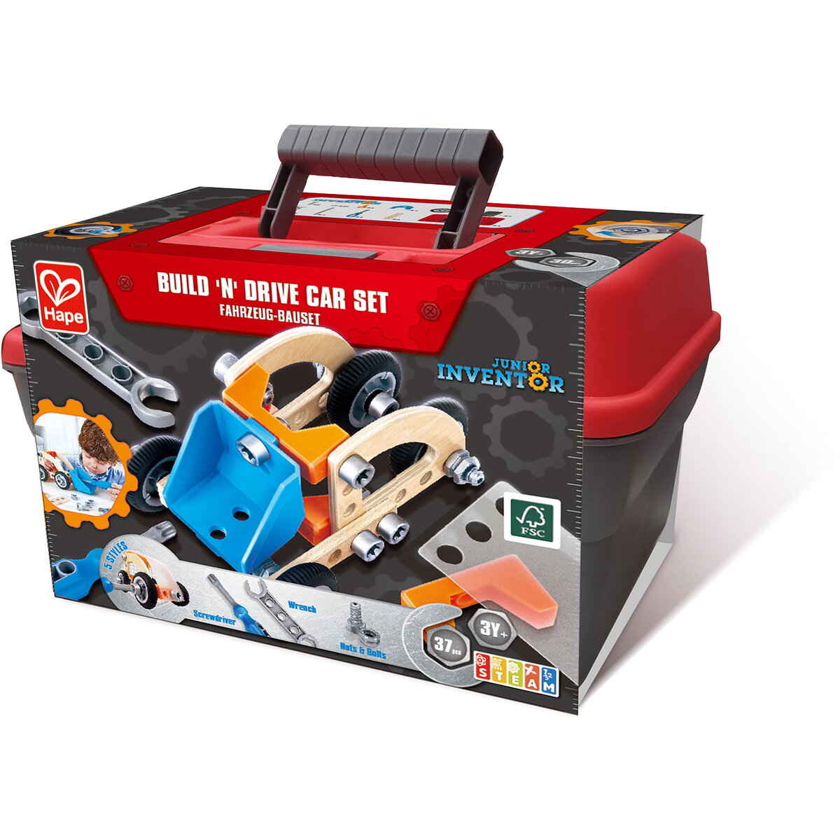 Jucarie Educationala Jucarie din lemn - Set de constructie masini