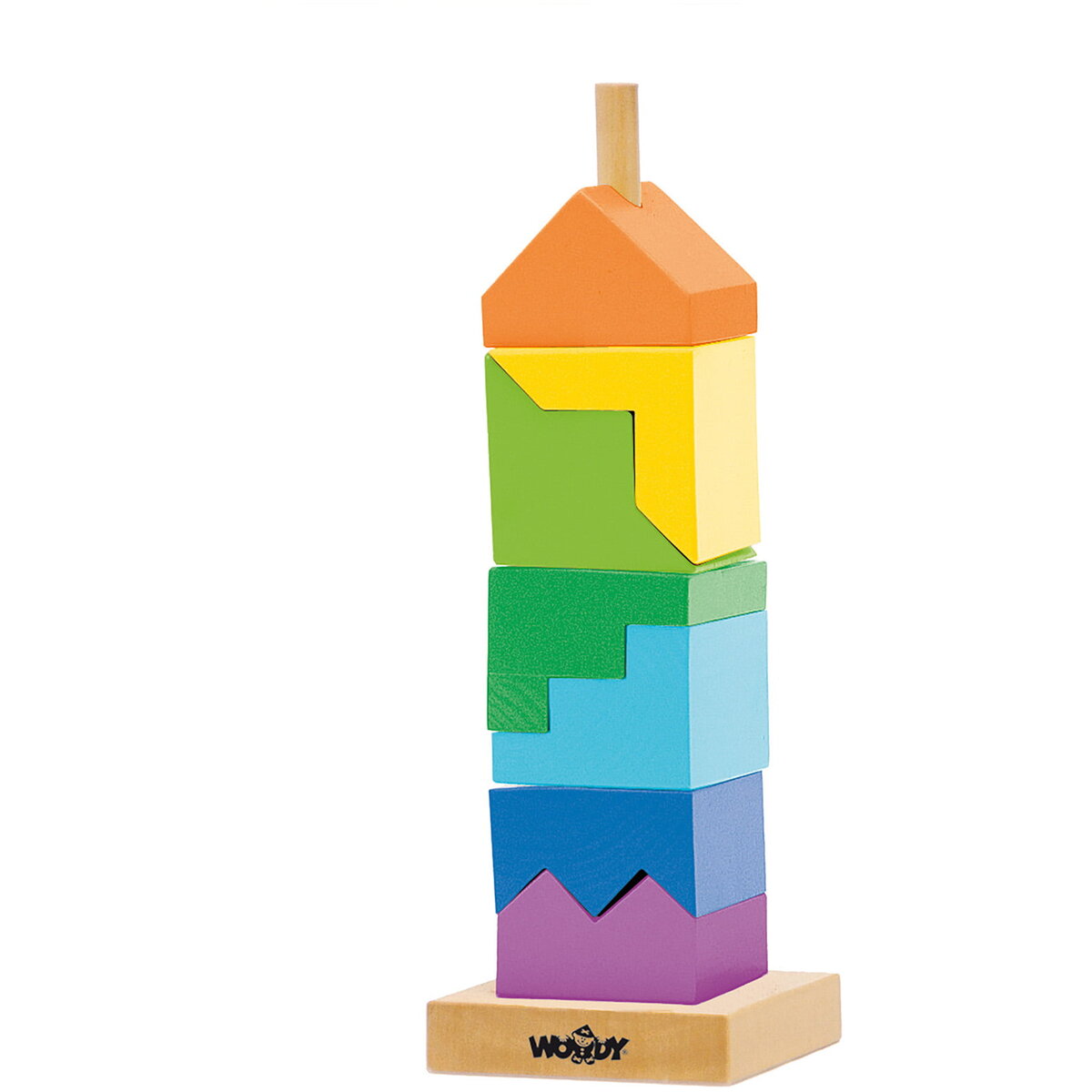 Jucarie Educationala Jucarie din lemn de stivuit - Turn