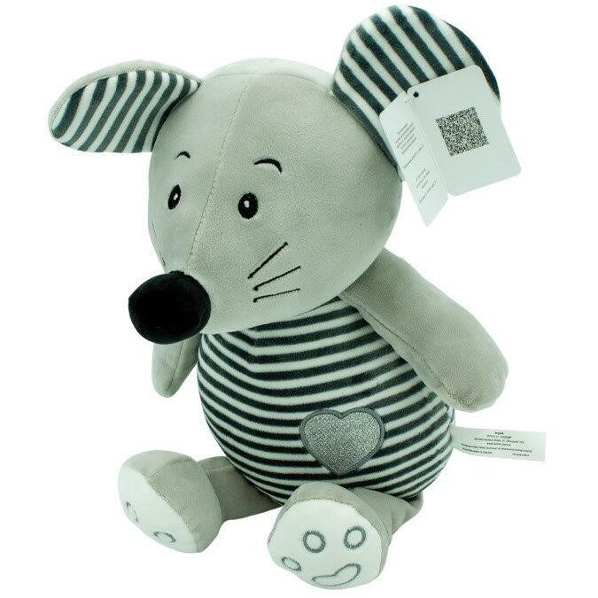 Jucarie Plush Striped cuddles - Mouse 26 cm 9150