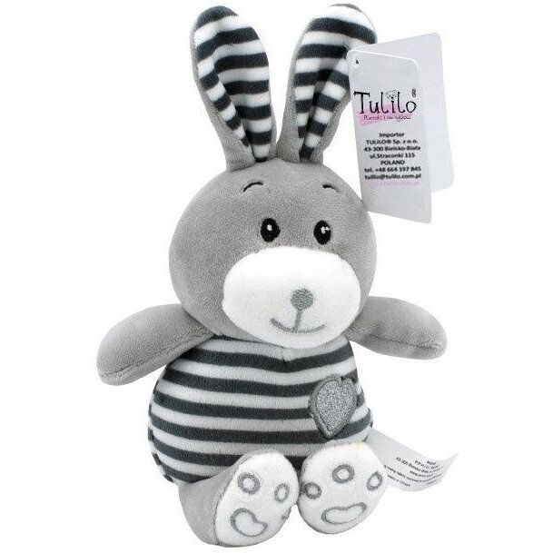 Jucarie Plush Striped cuddles - Rabbit 26 cm 9152
