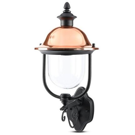 LAMPA DE GRADINA MONTAJ PERETE SOCLU E27 - NEGRU
