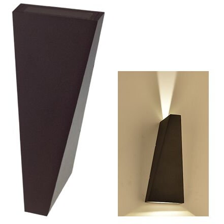 LAMPA LED MONTAJ PERETE 6W 4000K ALB NEUTRU IP65, NEGRU