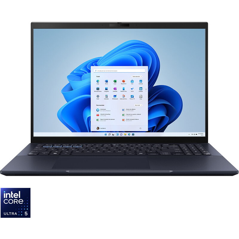 Laptop ExpertBook B5 B5604CMA-Q90273X 16 inch WUXGA Intel Core Ultra 5 125H 16GB DDR5 512GB SSD Windows 11 Pro Star Black