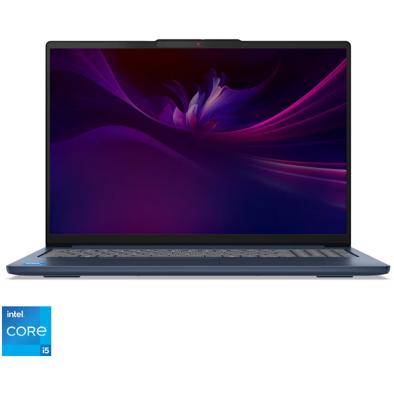 Laptop 16'' IdeaPad Slim 5 16IRH10, WUXGA IPS, Procesor Intel Core i5-13420H (12M Cache, up to 4.60 GHz), 32GB DDR5, 1TB SSD, Intel UHD, No OS, Cosmic Blue