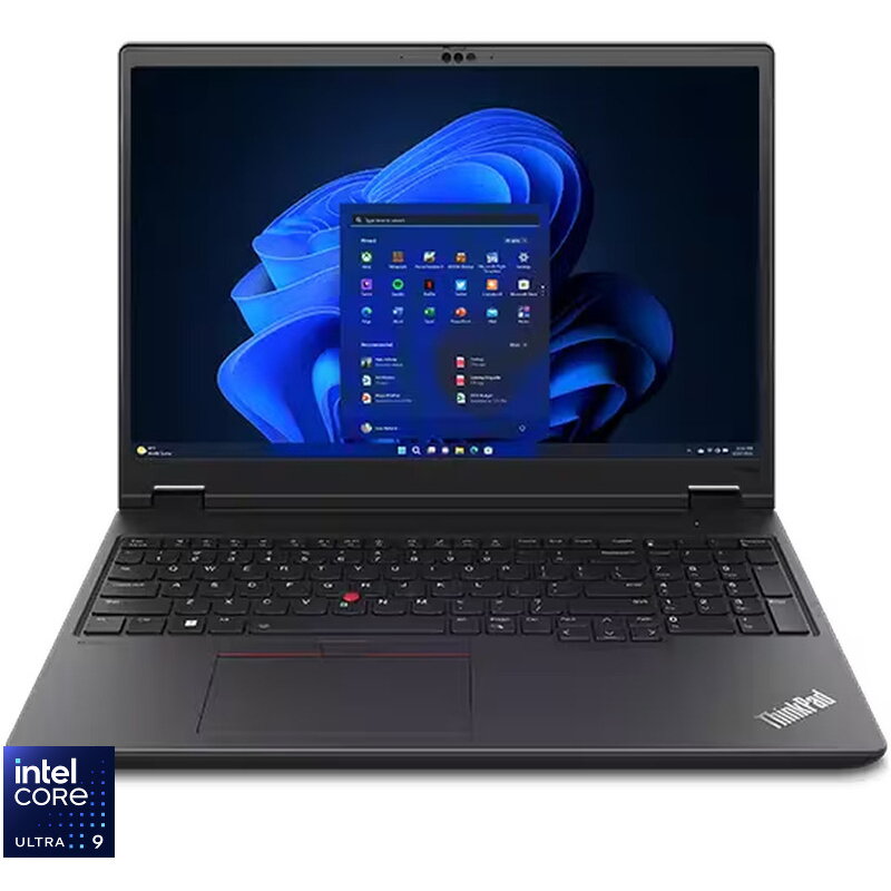 Laptop ThinkPad P16v G2 WQUXGA 16 inch Intel Core Ultra 9 185H 64GB 1TB RTX 3000 Ada Windows 11 Pro Black