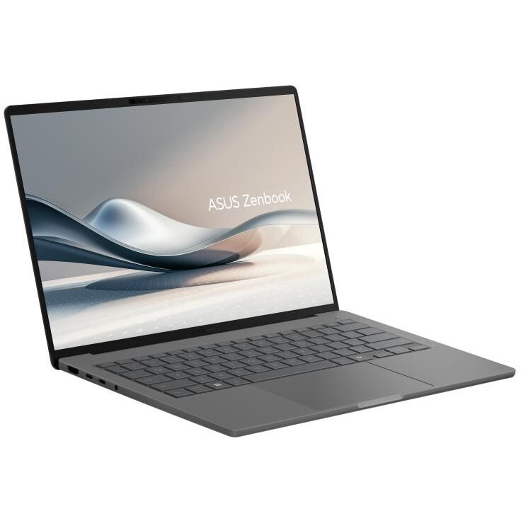 Laptop Zenbook A14 WUXGA 14 inch Qualcomm Snapdragon X X1-26-100 32GB 1TB SSD Windows 11 Pro Iceland Gray