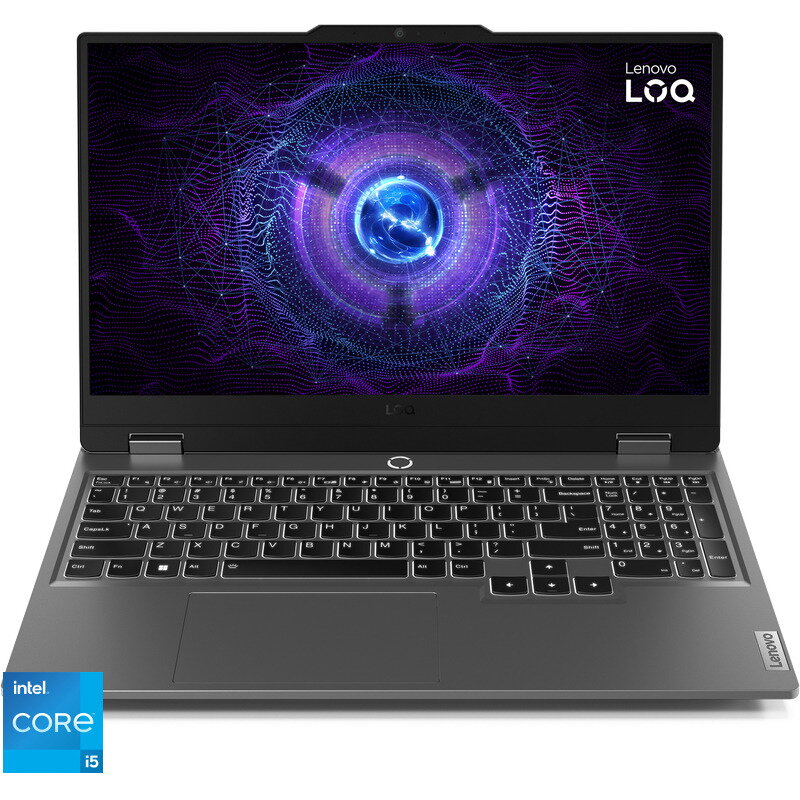 Laptop Gaming 15.6'' LOQ 15IAX9, FHD IPS 144Hz, Procesor Intel Core i5-12600HX (18M Cache, up to 4.60 GHz), 16GB DDR5, 512GB SSD, GeForce RTX 3050 6GB, No OS, Luna Grey