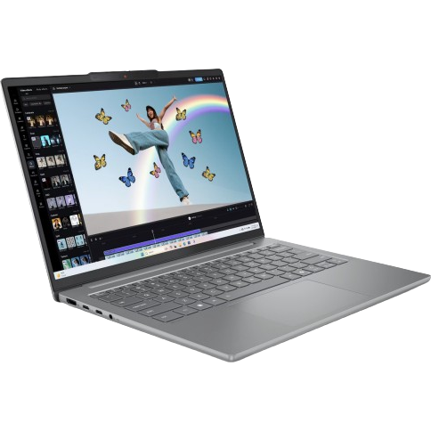 Laptop IdeaPad Slim 5 14AHP10 (Procesor AMD Ryzen 7 8845HS (16M Cache, up to 5.1 GHz) 14 WUXGA, 16GB DDR5, 1TB SSD, AMD Radeon 780M Graphics, Gri)