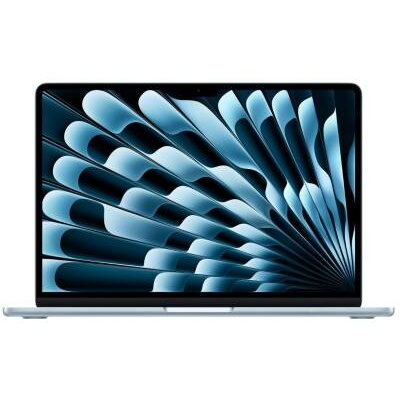 Laptop MacBook Air 13, Procesor Apple M4 chip (10-core CPU, 10-core GPU), 13.6 WQXGA, 16GB, 512GB, layout INT, Mac OS (Albastru deschis)