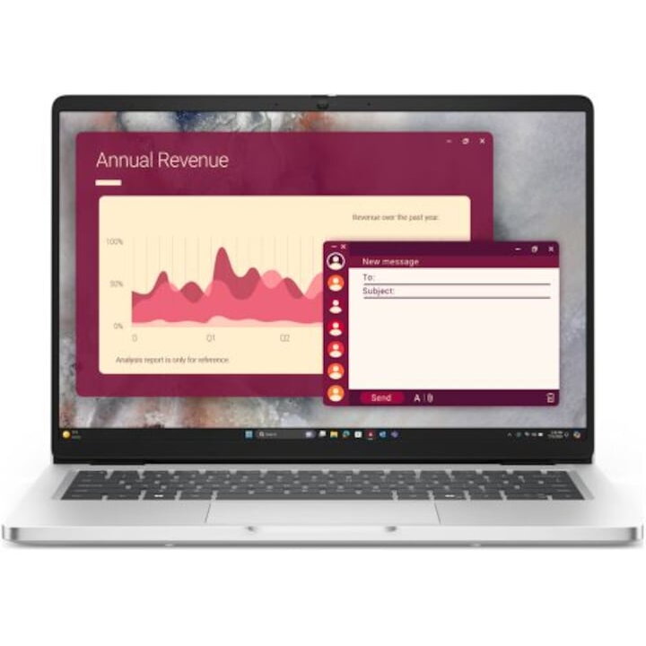 Laptop Pro 14 PC14250, 14 inch 1920 x 1200, Intel 235U 12 C / 14 T, 2.0 GHz - 4.9 GHz, 12 MB cache, 16 GB DDR5, 512 GB SSD, Intel Graphics, Windows 11 Pro