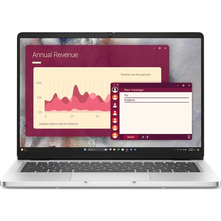 Laptop Pro 14 PC14250 14 inch FHD+ Intel Core Ultra 7 255U 16GB DDR5 512GB SSD FGP Windows 11 Pro 3Yr ProS Platinum Silver