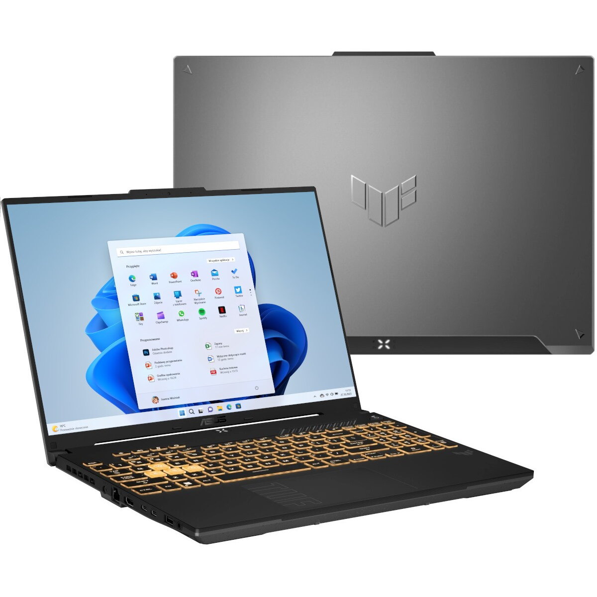 Laptop TUF Gaming F16 FX607VU-I5161W  Core 5-210H 16inch 144Hz 16GB 1TB Windows 11 Home RTX4050 Negru