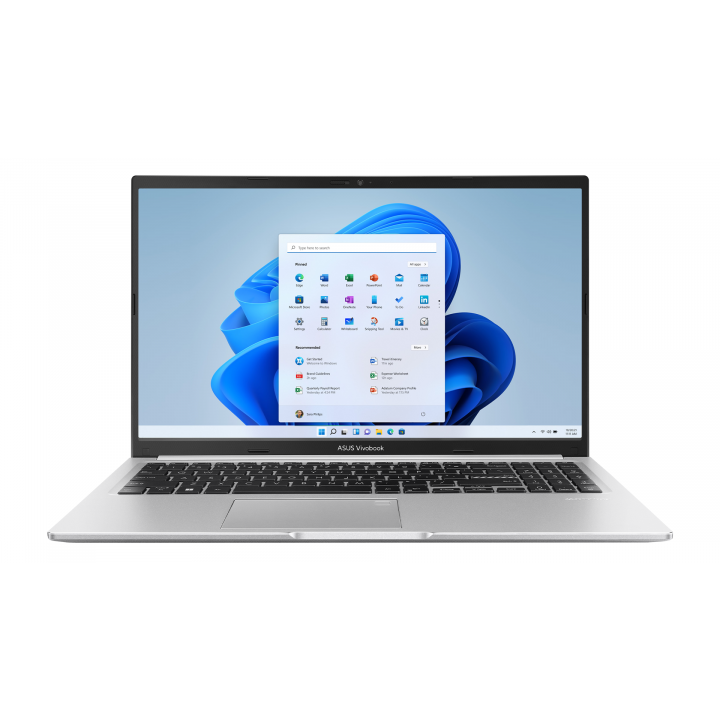 Laptop Vivobook 15 X1502VA-BQ681W i5-13420H 15.6FHD IPS-level Panel 60Hz 250nits AG 16GB DDR4 SSD512 Intel UHD Graphics WLAN+BT Cam720p 42WHrs Win11 Cool Silver