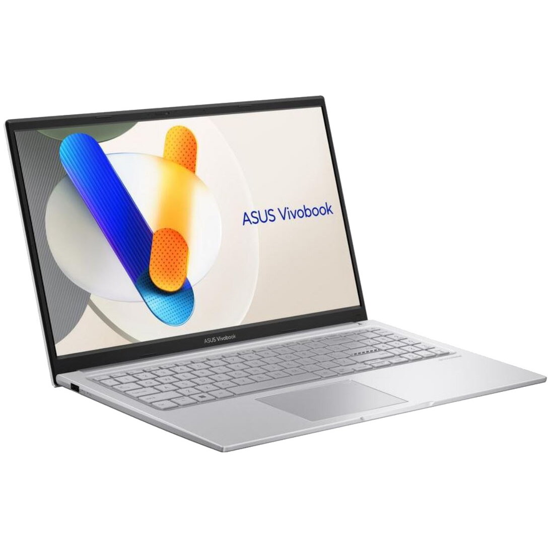 Laptop Vivobook 15 X1504VA-BQ041W i3-1315U 15.6 FHD IPS 60Hz 250nits AG 16GB DDR4 SSD512 Intel Iris Xe Graphics WLAN+BT Cam720p 42WHrs Windows 11 Home Cool Silver