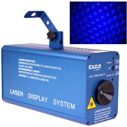 LASER FIREFLY 200MW ALBASTRU CU DMX