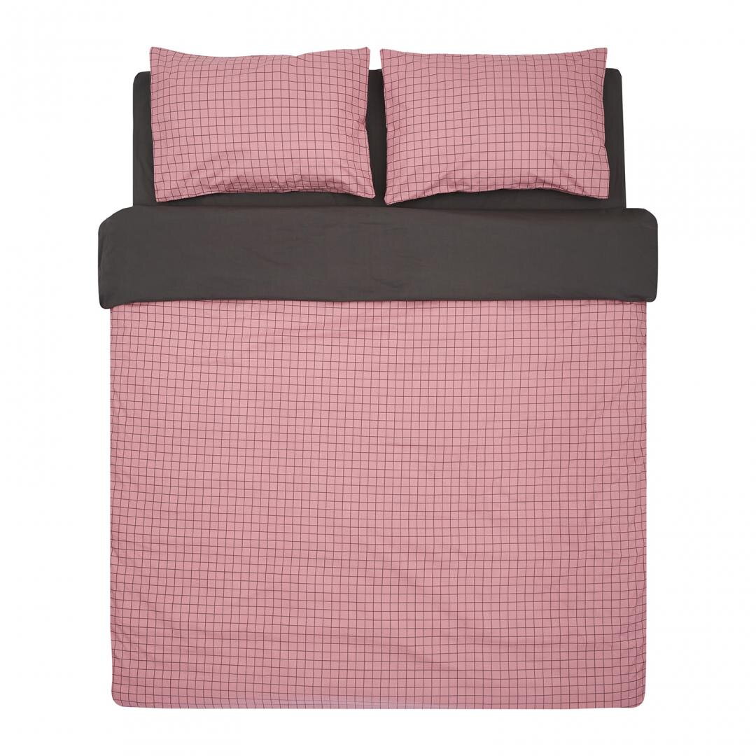 Lenjerie de pat pentru 2 persoane HR-KGBED144-VOX, 100% bumbac, 144TC,  king size, 4 piese