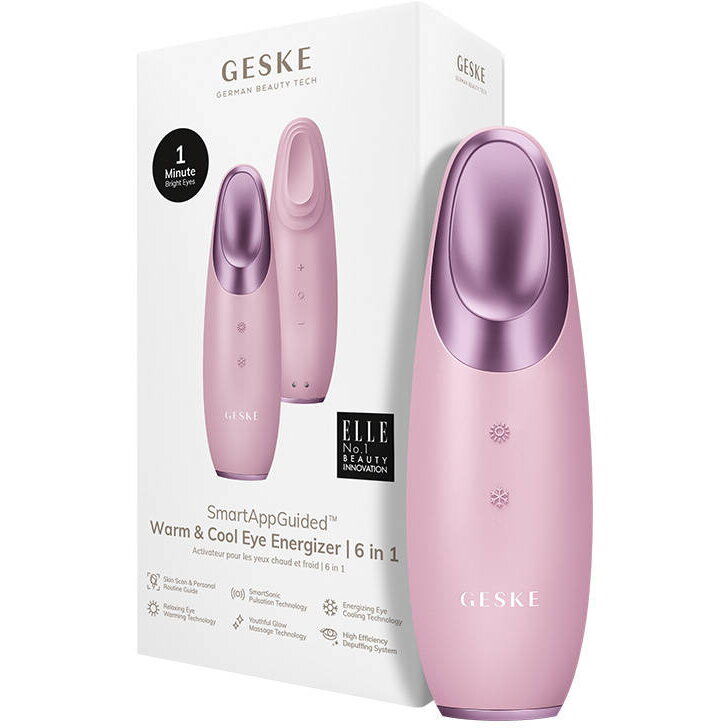 Masażer do oczu Cool & Warm 6w1  z Aplikacją (różowy)