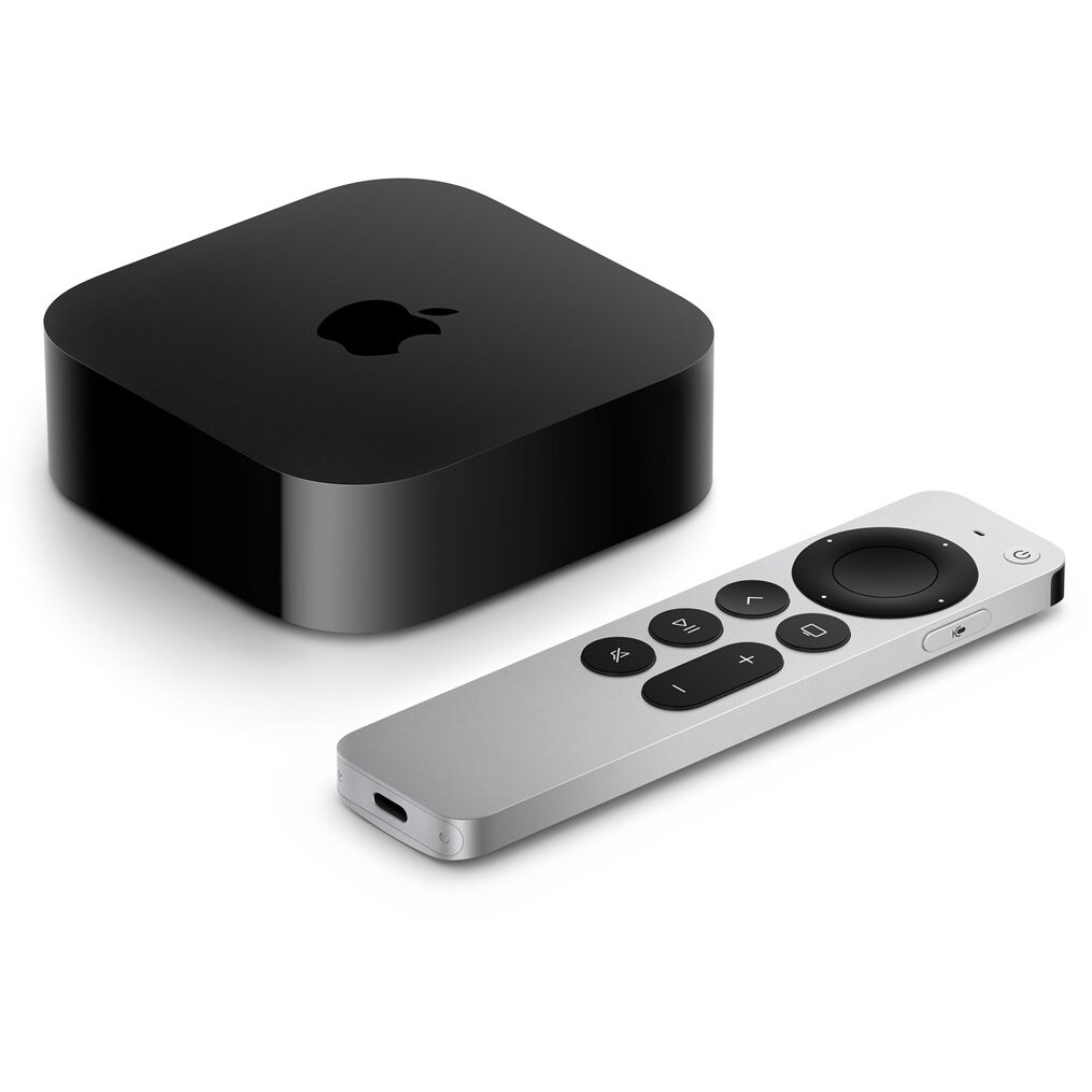 Media player Apple TV 4K Black, Silver 4K Ultra HD 128 GB Wi-Fi Ethernet LAN