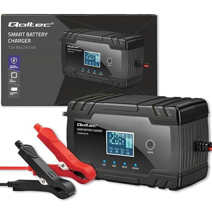 Microprocessor charger 12V 8A 24V 4A LCD