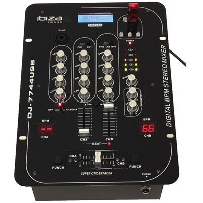 MIXER 5 CANALE CU BPM DIGITAL SI USB/SD