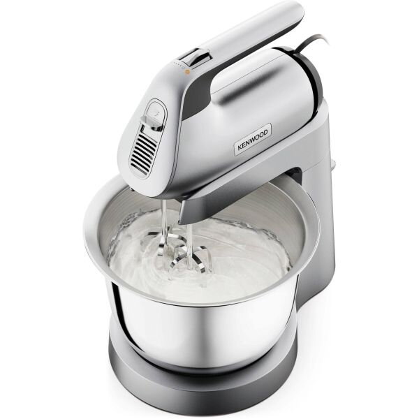 Mixer cu bol HMP54.000SI CHEFETTE, 650 W, bol inox 3.5 l, 5 accesorii, viteza variabila + Puls, argintiu
