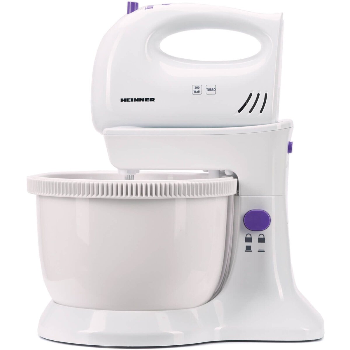 Mixer cu bol rotativ Ultraviolet HMB-350UV 300W 2.5 litri Alb