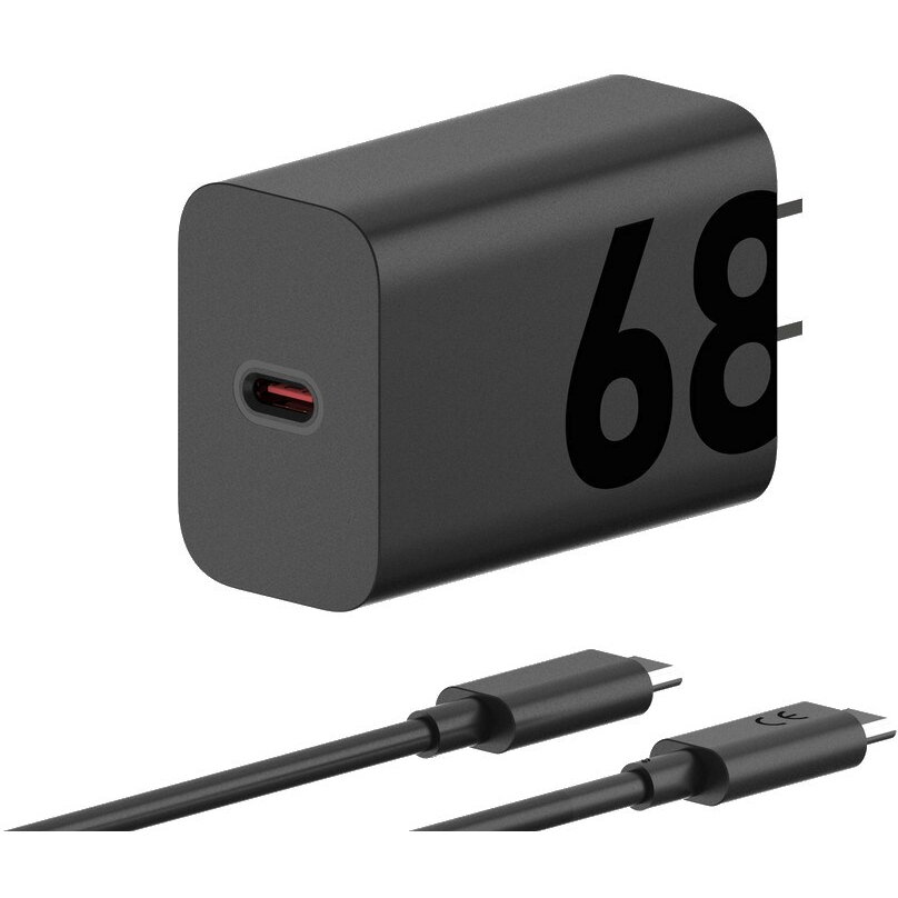 Incarcator Retea PG38C06281 TurboPower 68W Port Usb Type-C Inclus Cablu Usb Type-C 6.5A Negru