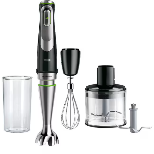 MQ9135XI MultiQuick 9 Blender de mana, 1200W, Black/Stainless Steel