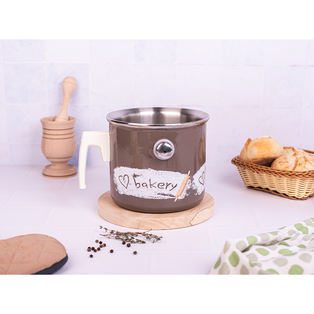 Oala pentru gatit la abur 2l Bakery Metalac email/16cm/2l