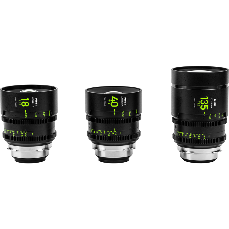 Obiectiv/Accesoriu NiSi Cine Lens Set Athena Prime Add-On (3 Lenses) PL-Mount