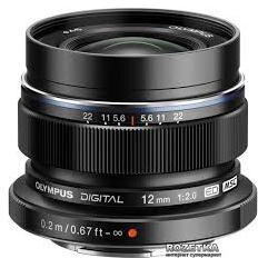 Obiectiv Zuiko Digital ED 12mm f2.0 Black